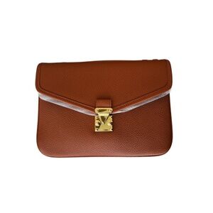 Dress Up Your Purse DUYP Melodie Cecil- Paris 15 Camel Togo Leather Satchel Bag